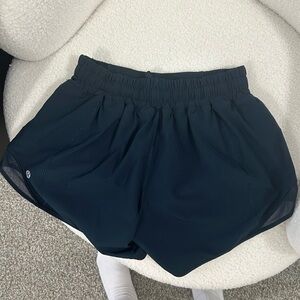 Navy blue hotty shorts from Lululemon size 4 Tall